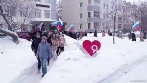 Флэшмоб в поддержку олимпийцев провели липецкие студенты (видео)