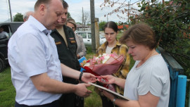 Семье погибшего вместе с экипажем БМП под Луганском липчанина передан Орден Мужества 