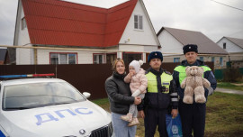 Липецкие полицейские помогли доставить в больницу двухлетнюю девочку с травмой руки