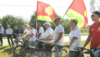 Старт межрегиональному велопробегу дали в Тербунах