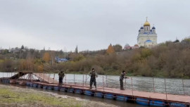 В Ельце начали демонтировать понтонный мост через Быструю Сосну