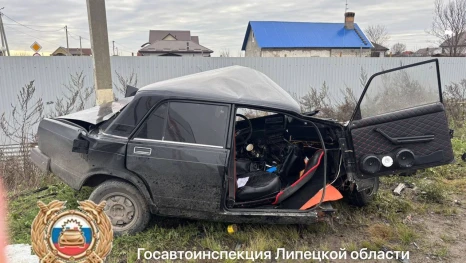 51-летний водитель ВАЗа погиб в ДТП в Липецком районе