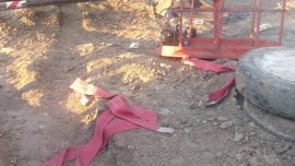 Рабочий погиб при падении с высоты на стройплощадке в Тербунском районе