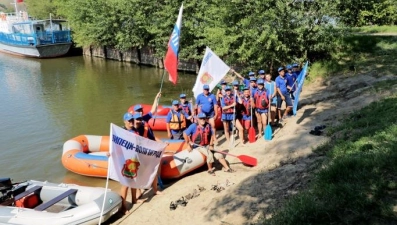 Липчане завершили водный поход в Волгограде