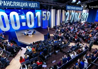 4,5 часа длилась прямая линия с Президентом России Владимиром Путиным