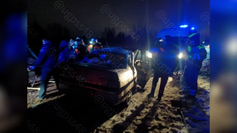 В Липецкой области произошло ДТП с лобовым столкновением