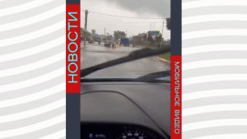 В Усмани ливнем затопило центральную улицу