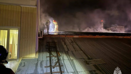 Пожарные тушили возгорание в грязинском Доме культуры