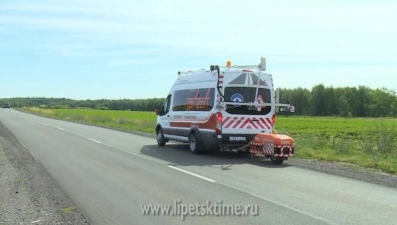 Передвижная лаборатория проверила участок дороги в районе Липецкого авиацентра