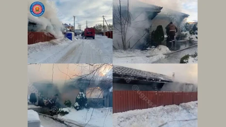 10 февраля в Липецкой области загорелась баня