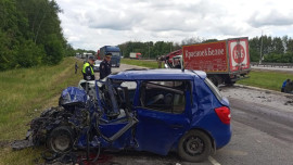 Водитель погиб в столкновении иномарок на М-4