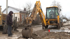 В Лебедянском районе устранят порывы воды (видео)