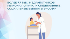 Более 7,7 тысячи медработников из Липецкой области получили специальные выплаты от регионального Отделения СФР