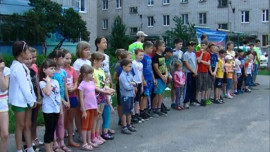 На улице Степанищева прошел детский спортивный праздник