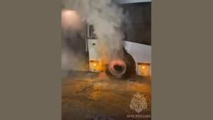 В Ельце загорелся автобус