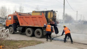 С начала года липецкие дорожники залатали почти 4 тысячи квадратных метров ям