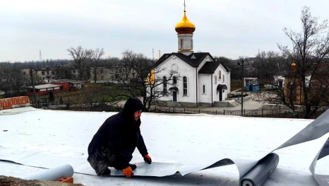 Липецкая область помогла отремонтировать крышу детсада в подшефном Володарском округе ДНР 