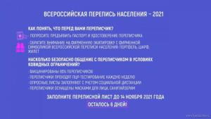 До окончания переписи населения осталось 6 дней (видео)