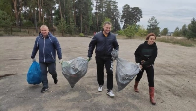 Липчане очистили от мусора берег Матырского водохранилища