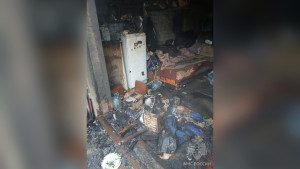 Мужчина пострадал во время пожара в Чаплыгине