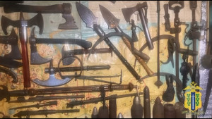 Оружейный арсенал обнаружили полицейские в Тербунском районе