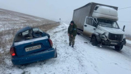 Липецкий грузовик попал в смертельную аварию под Воронежем 