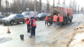 Новый асфальт в Липецке начнут класть в мае