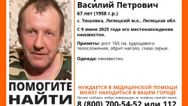 Василия Егорова ищут в Липецкой области