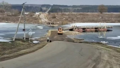 В Липецкой области из-за паводка в Задонском округе перекрыли дорогу на Долгоруково