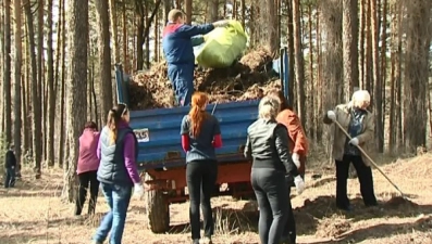 Субботник организовали в «Сосновом бору»