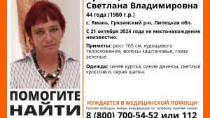 Пятый день в Липецкой области ищут Светлану Гревцеву