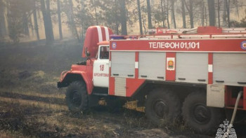 Пожарный вертолет будет тушить пожар на территории Воронежского биосферного заповедника в Липецкой области