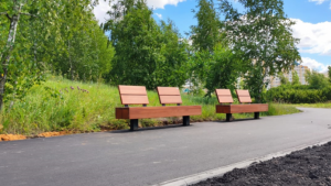 В Молодёжном парке завершили строительство пешеходной дорожки