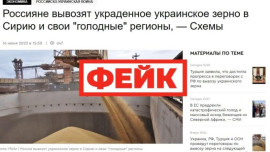 Фейк: Сирия получила от России 100 тысяч тонн зерна, украденного на Украине