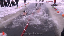 В Липецке моржи устроили соревнования