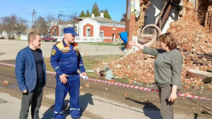 Часть водонапорной башни обрушилась в селе Набережное