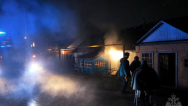 Инвалида эвакуировали во время пожара в Данкове