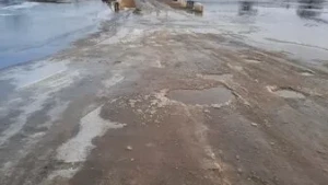 Из-за резкого подъема уровня воды в Дону перекрыт мост в селе Замятино Задонского района