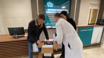 Липецкая областная больница передала бойцам отопитель и генератор