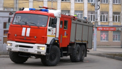 Мужчина пострадал во время пожара в многоэтажке в Грязях