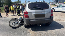 В Липецком районе разбился мотоциклист