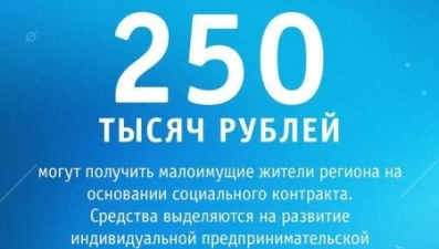 Малоимущие липчане могут рассчитывать на 250 тысяч рублей