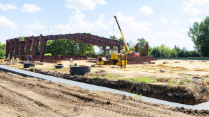 В городе Лебедяни Липецкой области строится ледовая арена