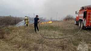 За прошедшие сутки в Липецкой области трава горела 48 раз