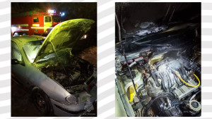 В Ельце на улице Привокзальной сгорел автомобиль 