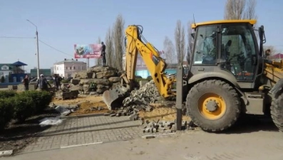 Первый этап благоустройства общественных пространств начали в Данкове Липецкой области