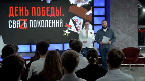 В студии «Липецкого времени» прозвучала главная песня Победы в исполнении оркестра авиацентра