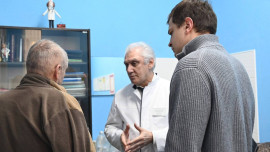 Мэр Ельца Вячеслав Жабин навестил пострадавшего от налета БПЛА