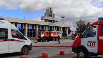 В Липецком аэропорту отработали ликвидацию пожара