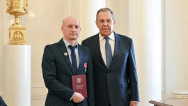 Ветераны СВО из Липецкой области Евгений Афанасов и Даниил Солодков получили дипломы МГИМО